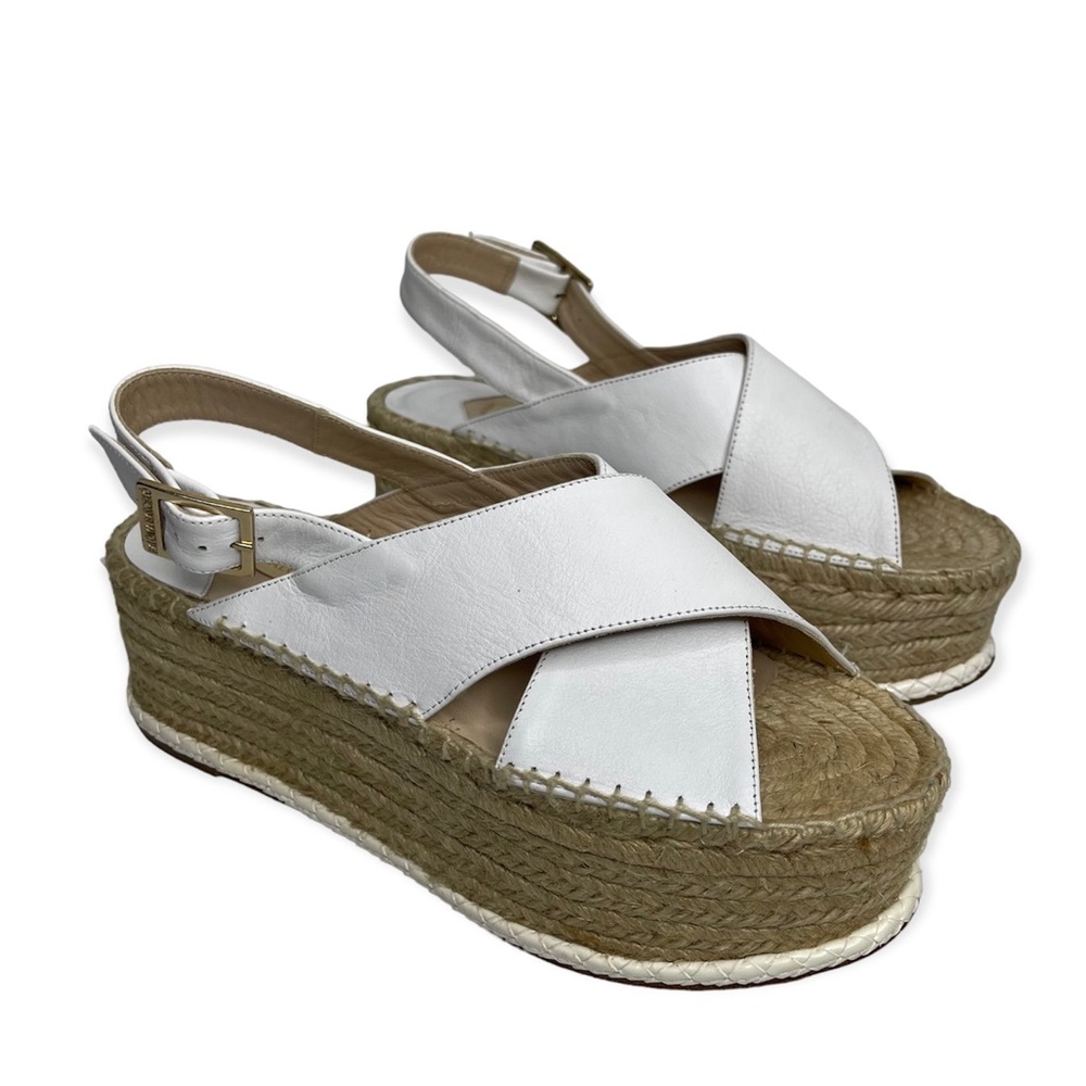 PALOMA BARCELO Loubularia Espadrille Flatforms White Size 40 Revolve
